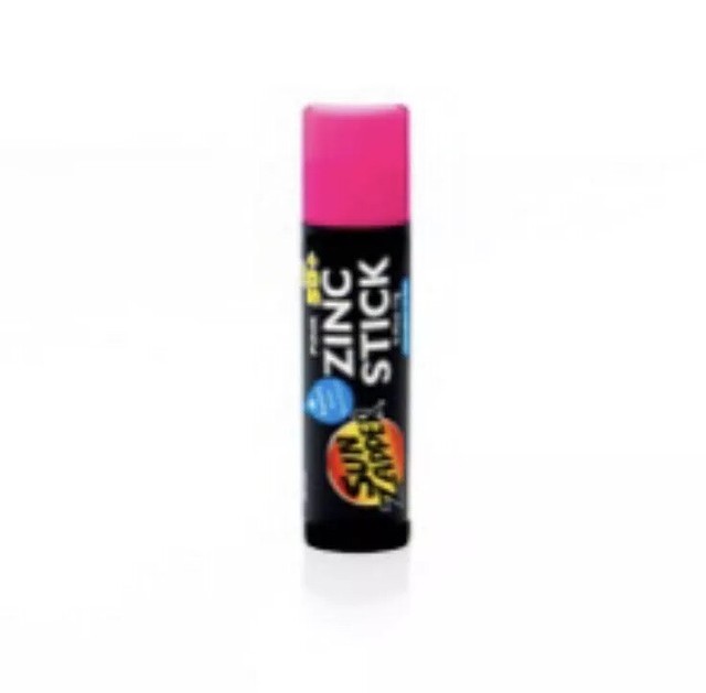 Coloured Zinc Sunscreen Stick Pink Spf50 Water Resistant Lip Balm for