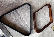 Lot 2 Two-Tone Wooden 9 Ball Pool Rack Plastic Regular Pool Rack