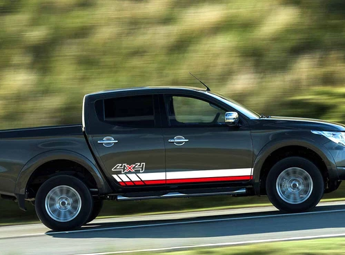 Graphic Two Sides Door Stripe Car Sticker For Mitsubishi L200 Pickup 4X4 Decal - Imagen 4 de 21