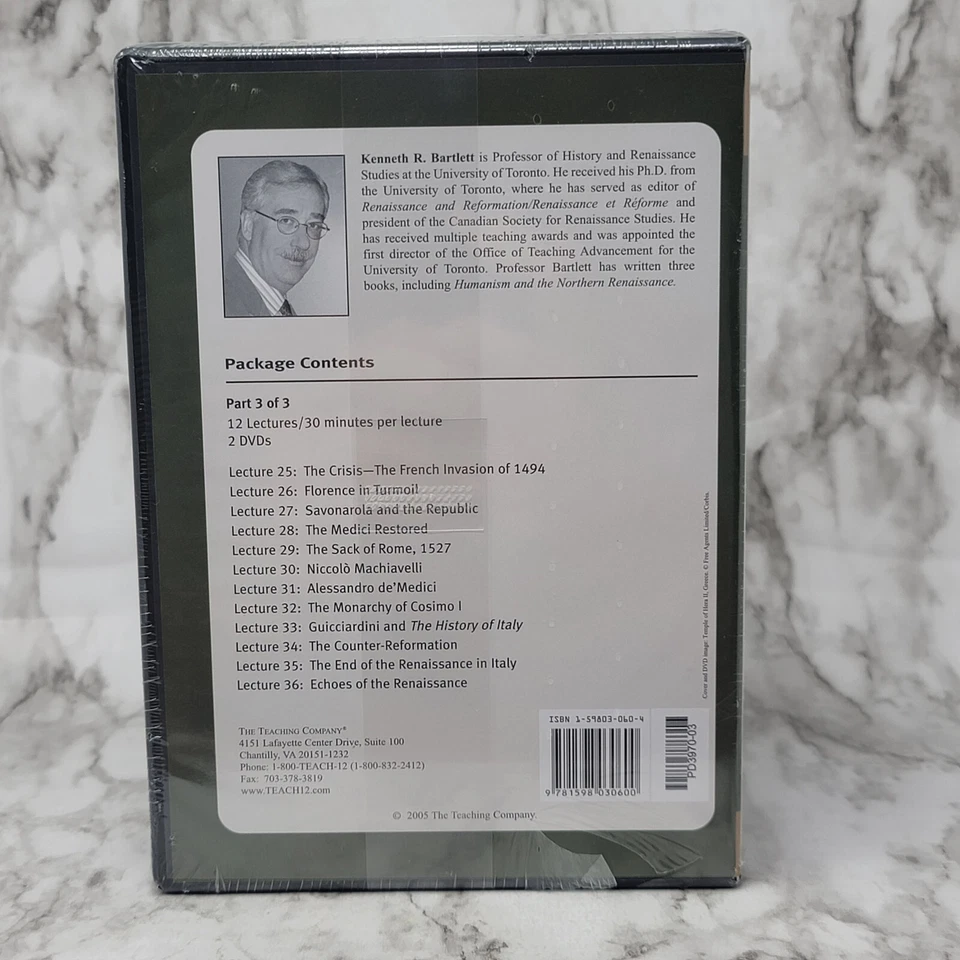 The Italian Renaissance (The Great Courses) DVDs and Guidebook - Image 2 of 3