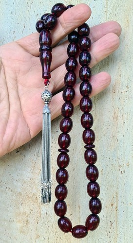 Old German misky Prayer Worry Beads Baga Subha Tasbih Tasbeeh - Picture 11 of 12