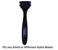 Schick Hydro 5 Metal Razor Shaver Handle fit Hydro3 Silk Blades Refill Cartridge