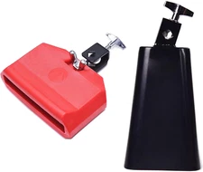 6" Cowbell and Jam Block Set Plastic Musical Percussion Latin Drum Instrument