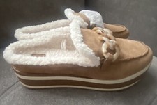 Dolce Vita Jamey Plush Pecan Suede Sneakers Slides size 10 NWOB