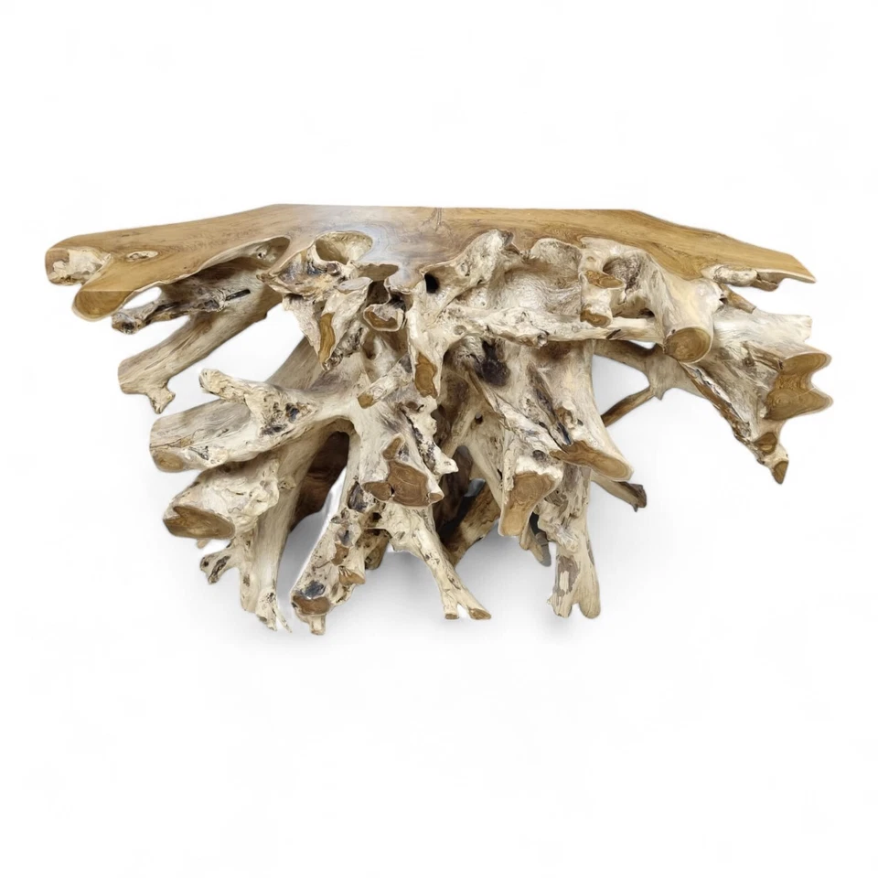 Wurzelholz Sideboard Teak Anrichte Konsolentisch Massiv Holz Kommode Wurzeltisch - Bild 2 von 4