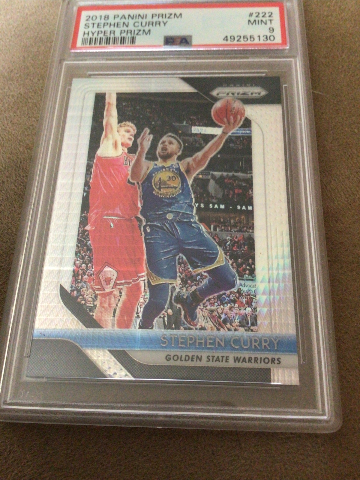 2018 Panini Prizm Stephen Curry Hyper Prizm PSA 9