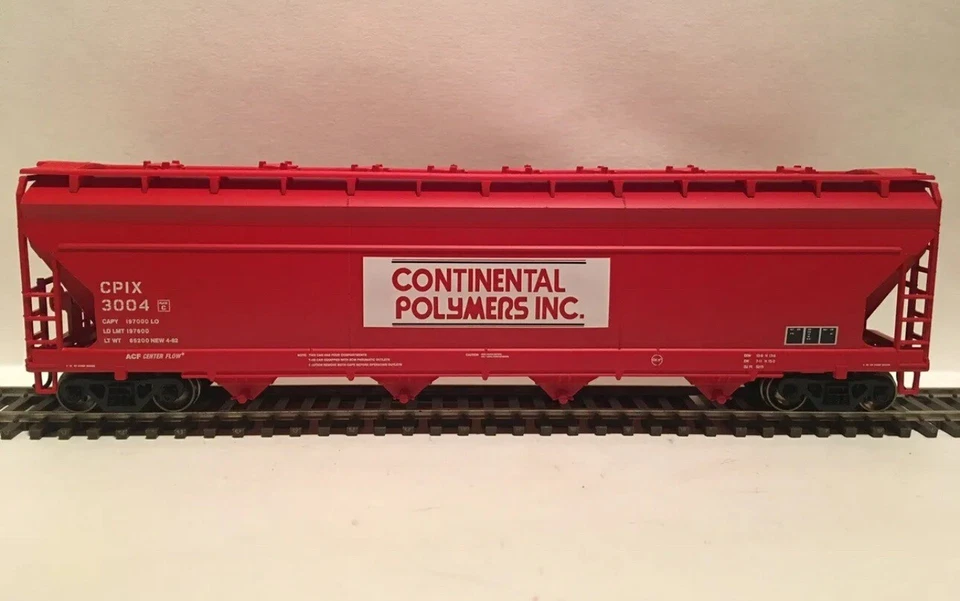 Athearn Roundhouse ~ ACF 5250 4-Bay Covered Hopper ~ Continental Polymers (CPIX) - Image 3 of 4