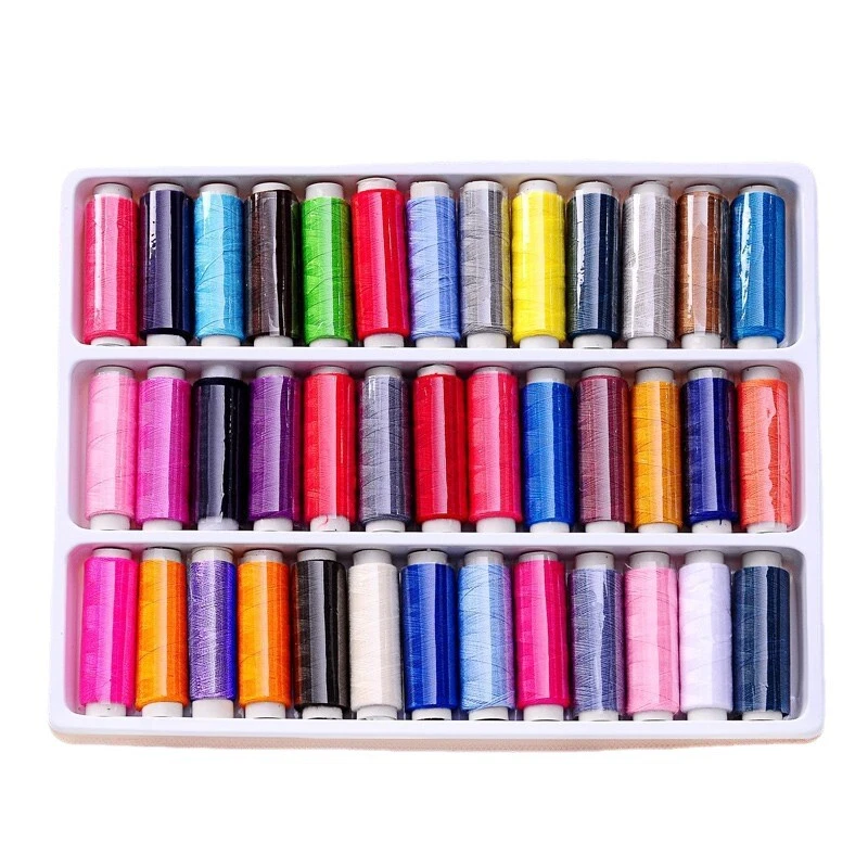 Polyester Thread Assorted Color Spool Spun Sewing Supplies Quilting 39 Pcs Set - Image 4 of 4