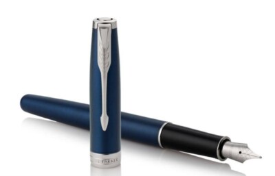 Parker Sonnet Blue CT Med Point Fountain Pen New In Box 1950888 Made In France