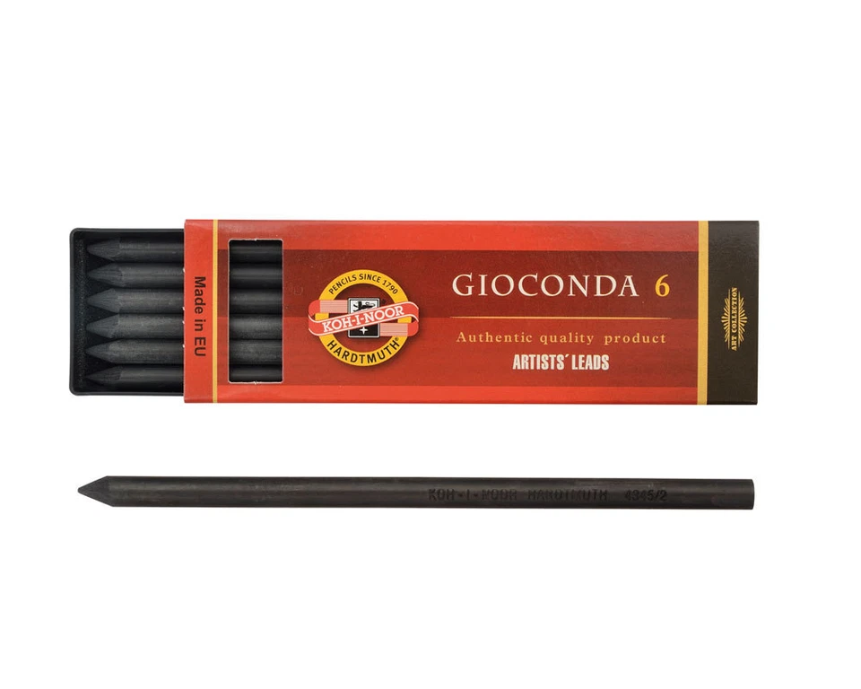 Graphitminen dunkel 5,6 mm mittlere Härte Bleistiftminen Fallminen KOH-I-NOOR