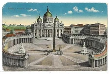 ROME (1400) - ROME Piazza S. Pietro - Fp/Vg 1920