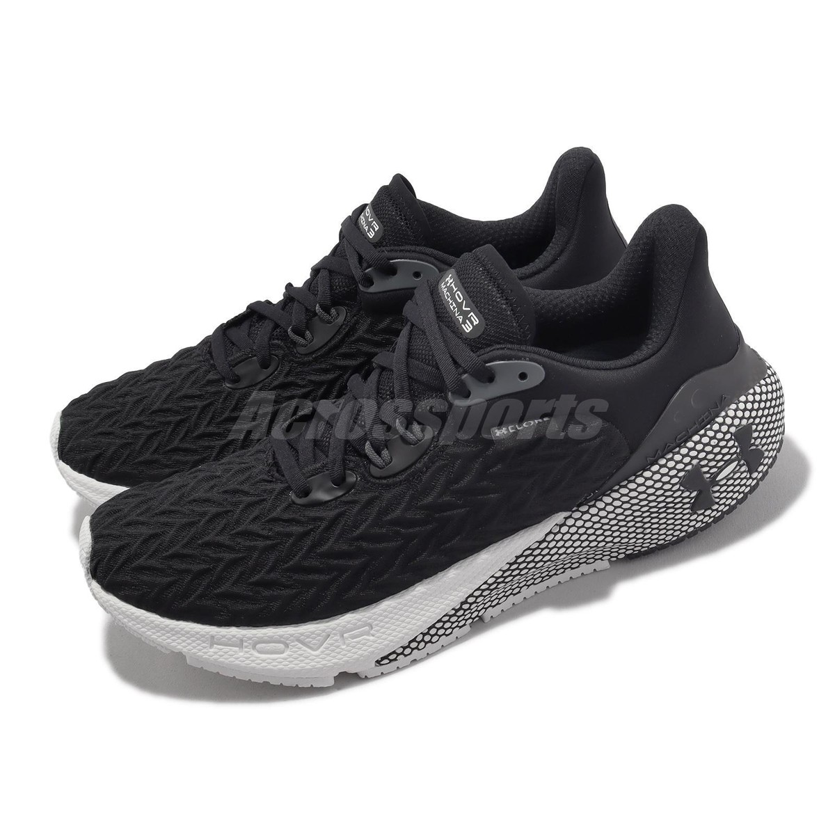 Under Armour HOVR Machina 3 Clone UA Black White Men Road Running 