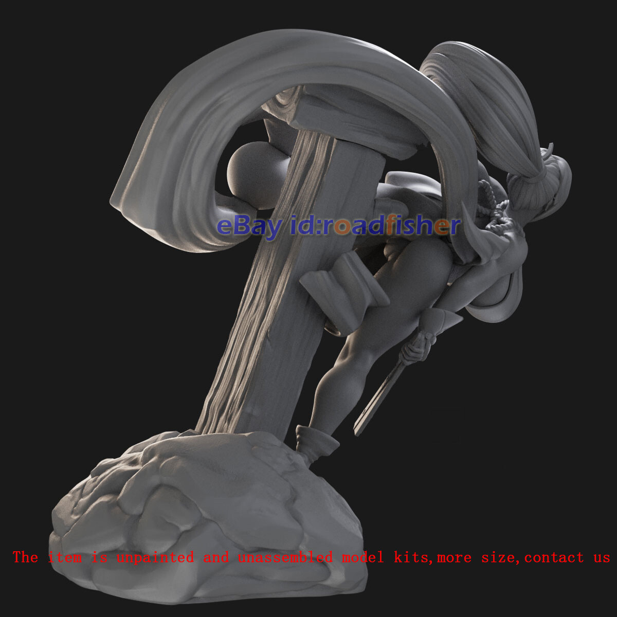 Mai Shiranui 1/24 1/18 Figure 3D Printed Model Kit Unpainted
