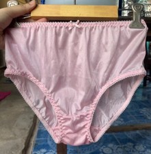 Panties Slippery Classic Briefs Double Layer Crotch Light Pink Size 5 Vintage