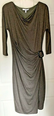MAX MARA Made in Italy Faux Wrap Designer Dress