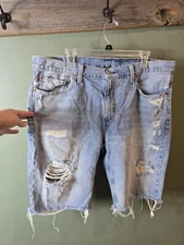 Levi's Slim Cut-Off Shorts mens 38 size