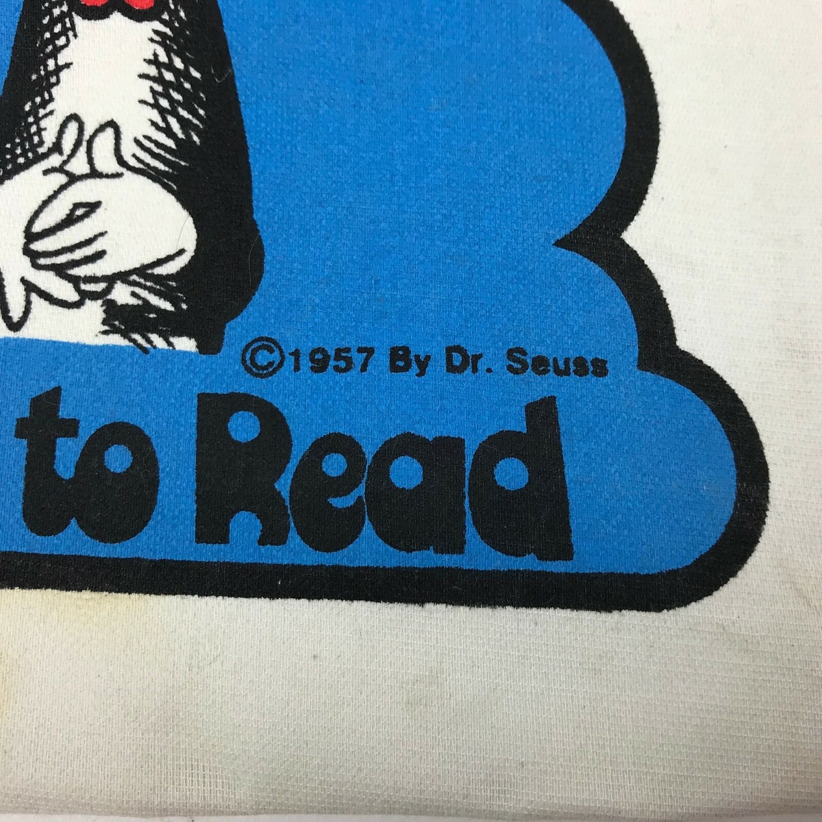 80s ドクター・スースー I Love To Read トートバッグ Vtg 80s DR SUESS I Love to Read Library Book Canvas Tote Bag