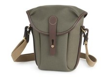 Custodia binocolo Billingham Galbin 10 - verde salvia / cioccolato (stock britannico) nuova con scatola nuova