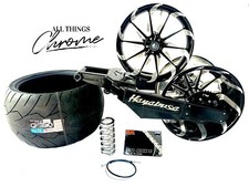 HAYABUSA 300 OSD FAT TIRE KIT BLACK CONTRAST TORNADO WHEEL 99-07 SUZUKI HAYABUSA