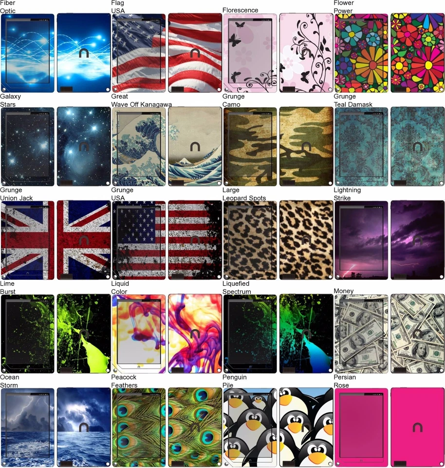 Any 1 Vinyl Decal/Skin for Barnes and Noble Nook HD Plus - Free US Shipping - Image 2 of 3