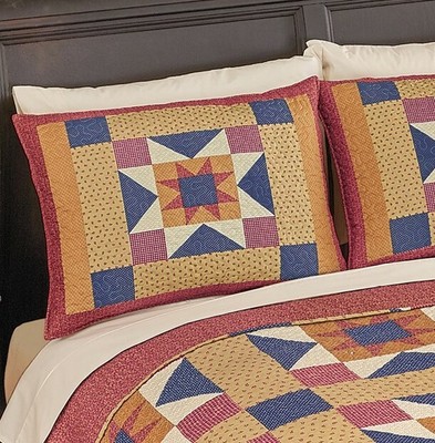 patchwork pillow shams
