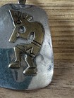 Estate T. Thomas NA Navajo Kokopelli Sterling Silver Pendant (2.76 Grams) RARE — photo 2