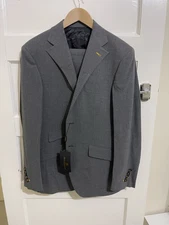jennis & warmann 3 piece suit HERRINGBONE PLAID TWEED