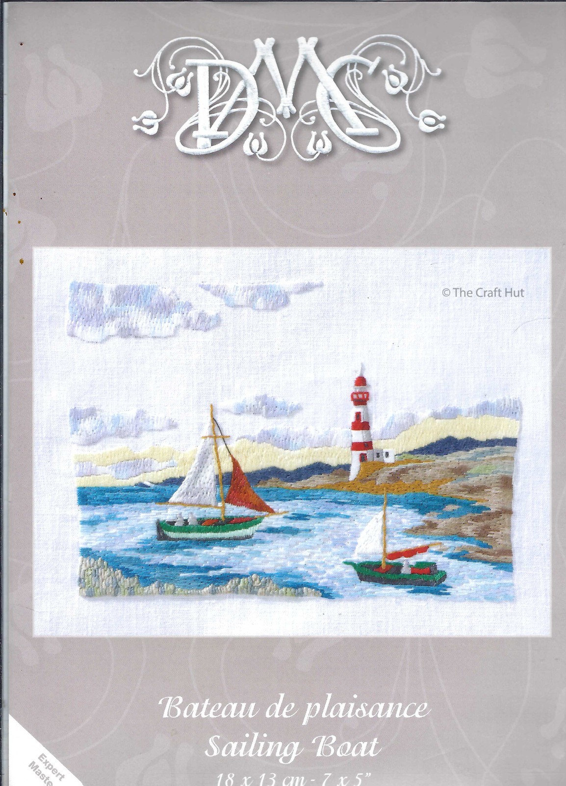 DMC Embroidery Kit Sailing Boats & Lighthouse  7"" x 5"" TB026 New