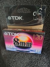 TDK 8mm MP Premium 120 Minute Camcorder Video Cassette Sealed. Free Shipping 