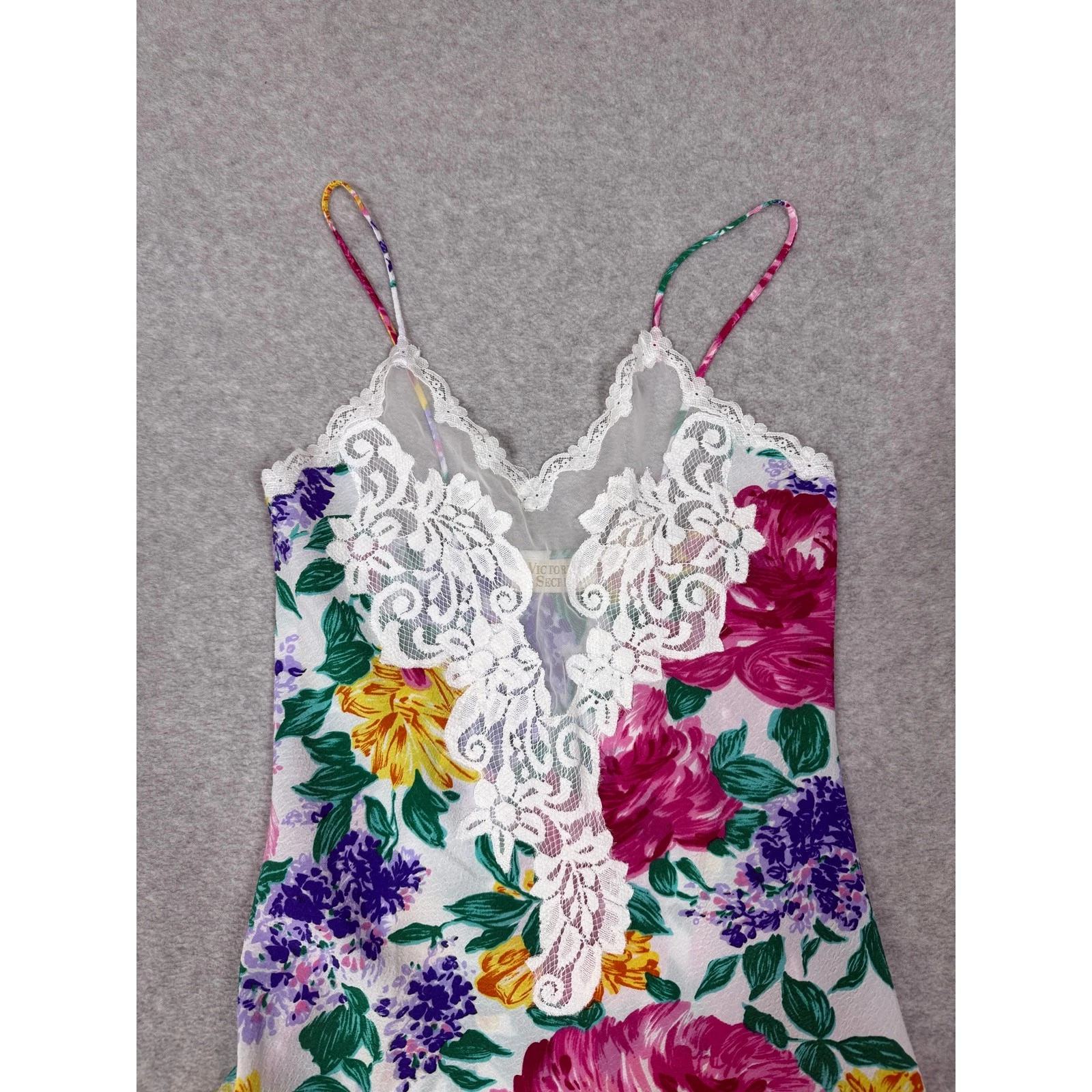 UNDERCOVER Abito corto vintage Victoria's Secret donna taglia P floreale slip