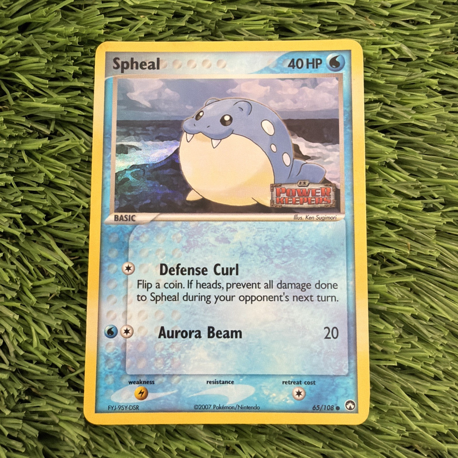 Spheal 65/108 EX Power Keepers Reverse Holo Stamped LP