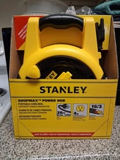 Stanley Shopmax Power Hub Portable Cord Reel. New In The Box! 4 Grounded Outlets