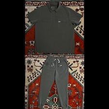 FIGS SCRUBS SET MEN'S XS OLIVE GREEN TWO POCKET TECHNICAL COLLECTION