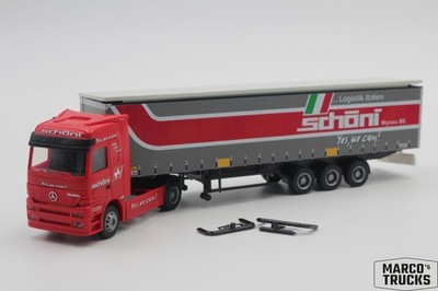 Rietze MB Actros MP1 LH semitrailer ''Schöni'' Switzerland 1:87 /RI974