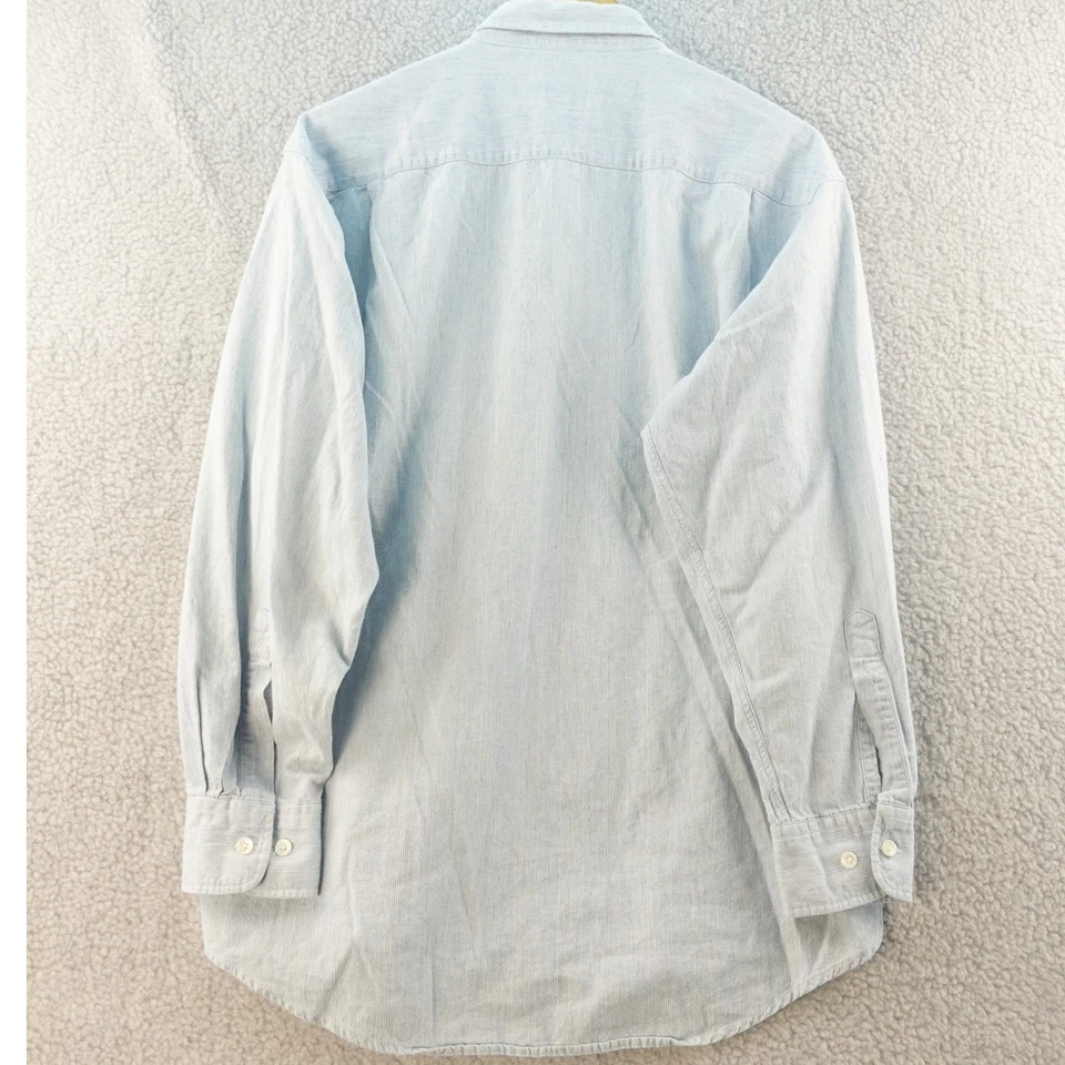 Camisa masculina manga longa vintage Gap M leve veludo denim botão Y2K - Imagem 3 de 4