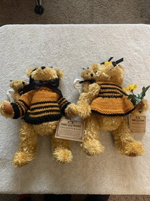 1999 Tendered Hearted Collectible Bears PAPA MAMA AND 2 BABYS