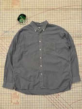 Lacoste Gingham Pattern Button Up Shirt Made In France 44 Fits XL