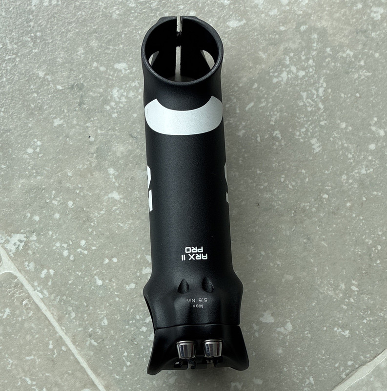 3T ARX II Pro Threadless Road Stem 110mm 31.8mm 1 1/8in Black/White