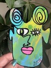 Abstract Face Series Original OOAK Art Signed 2024 — photo 1