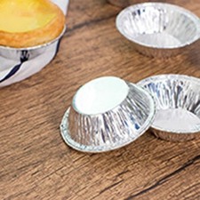 Dishes Cases Tart Tarts Pies Round Dish 100Pcs Patty Tins Baking Small Foil Pie