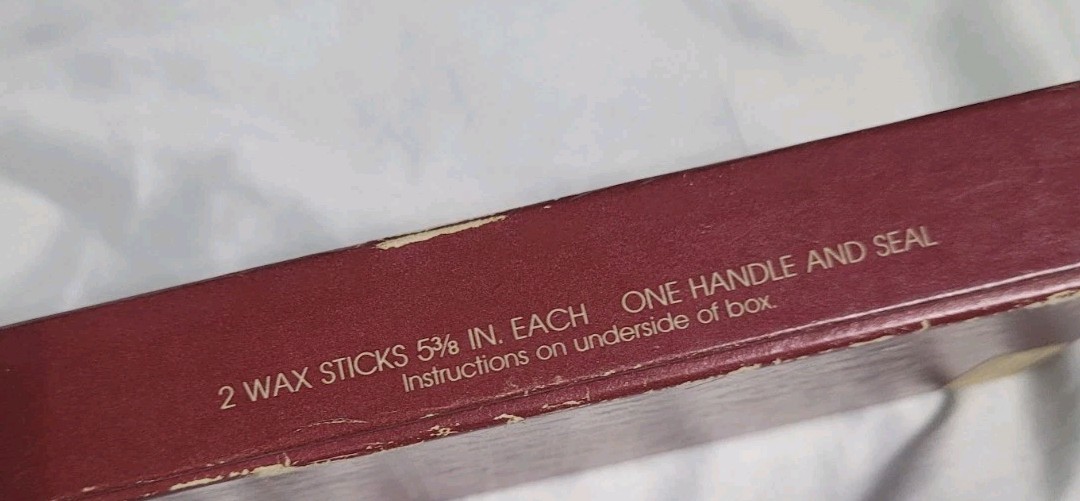 Vintage Hallmark Sealing Wax Envelope With Butterfly/moth Stamp USED Cottage