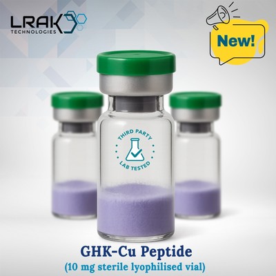GHK-Cu Copper Peptide (Lyophilised,  99% Purity) | Sterile-Filled
