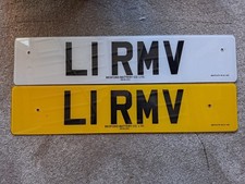 Private Number Plate L 1 RMV Reg Plate Registration for Sale