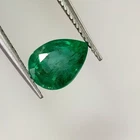 1.11ct Natural Emerald pear nice green good luster untreated collection gemstone