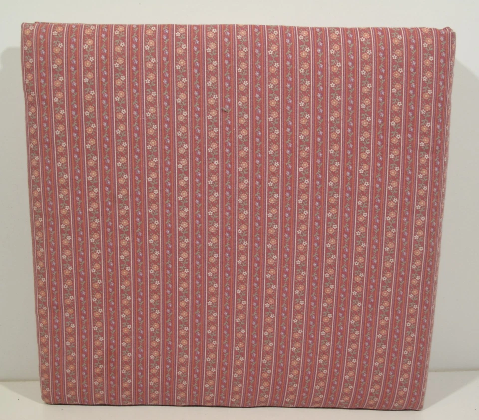 Álbum de fotos floral acolchado de encaje de tela hecho a mano de colección rosa 13"x 13" años 80 Foto 4 de 4