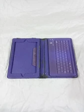 Purple Tablet Case With Bluetooth Mini Charging Keyboard Electronic Accessory