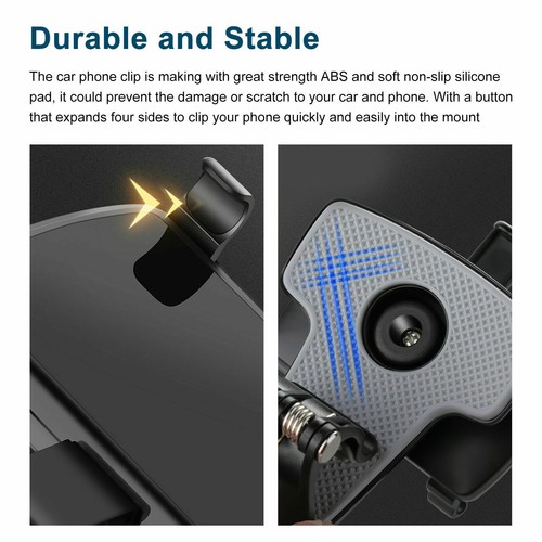 Universal 360° Car Phone Mount Holder For Cell Phone Samsung Galaxy iPhone - Picture 7 of 10