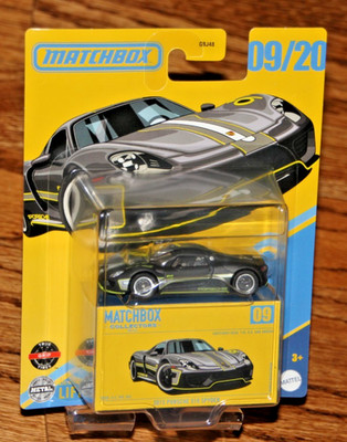2024 MATCHBOX COLLECTORS SERIES GRAY 2015 PORSCHE 918 SPIDER 09/20 RUBBER TIRES
