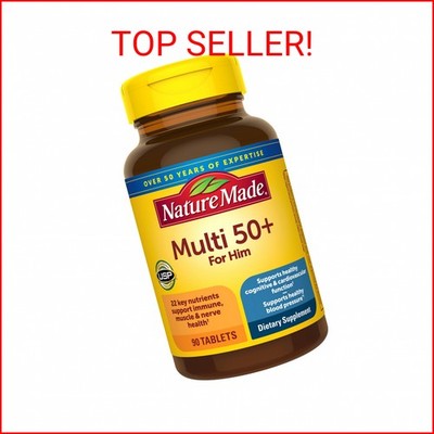Nature Made Multivitamin for Men Over 50, Mens Multivitamins 50 Plus, Daily Nutr