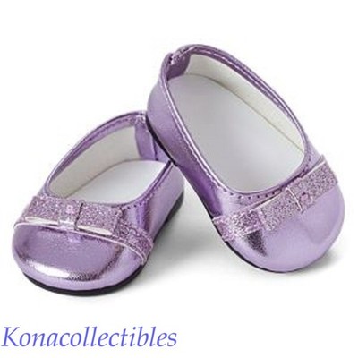 American Girl Ballet Flats for 18'' Doills New! Fabulous Shoes! Glitter